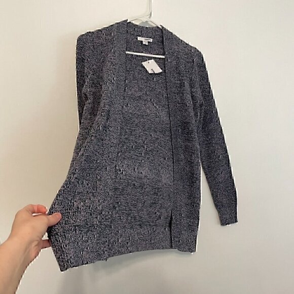 NEW NWT SONOMA Allover Stitch Cardigan Teal Lilac Lavender Pink Open Sweater XS - Picture 8 of 14